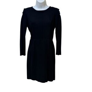 Bar‎ III Womens Black Long Sleeve Sheath Dress Exposed Back Zipper Size XS